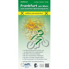 Frankfurt am Main und westlicher Main-Kinzig-Kreis. Radfahren 1 : 30 000