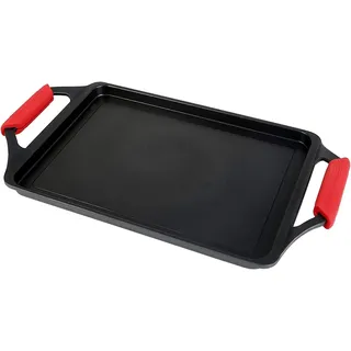 WECOOK! Grillplatte 37 x 25 cm Aluminium schwarz