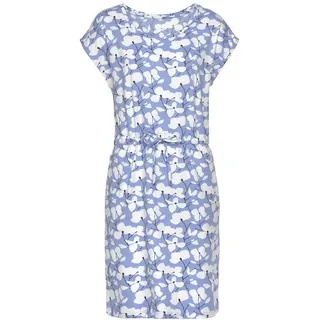 Beachtime Jerseykleid Blumenmuster Blau 38