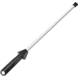 Sharpeak Gesamt 45 cm/Stangen 30 cm Keramik-Wetzstahl mit eingebauter Winkelführung und Anti-Bruch-Kappe, Keramik wetzstab Wetzstähle für messer, Schleifstab, Keramik Messerschärfer stab, Messerstahl