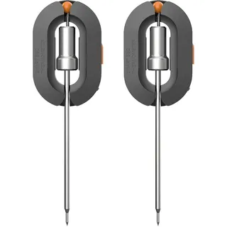 Rosenstein & Söhne Zubehör zu Smarte Grillthermometer: 2er-Set Zusatz-Sensoren für Grill-Thermometer DGT-50.app (Grillthermometer Umrüstset, Grill-Thermometer Deckel, BBQ)