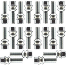 Bulloni Set 20 Schlüssel 19 Teilung 14 x 1,5 L.37 mm bewegliche Unterlegscheibe, sphärisch