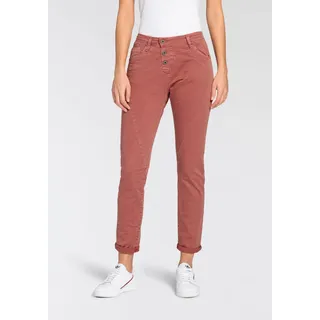 Boyfriend-Hose PLEASE JEANS, Damen, Gr. S (36), N-Gr, rosa (blush rose), Web, Obermaterial: 98% Baumwolle, 2% Elasthan, Abriebeffekte, knöchellang, Hosen Boyfriend-Hose