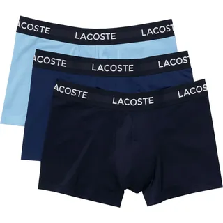 3er Pack LACOSTE Herren Boxershorts Motion Microfiber Trunks - Blau