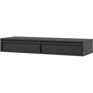 Selsey Schminktisch Makeup Tisch Frisiertisch Kosmetiktisch 110 cm Mit 2 Schubla - Schwarz