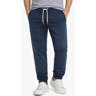 Jogginghose OCEAN SPORTSWEAR "Relaxed Cut", Herren, Gr. XL (56/58), N-Gr, blau (marine (aus recyceltem polyester)), Obermaterial: 63% Polyester, 32% Baumwolle, 5% Elasthan, bequem lang, Hosen Jogginghose, Topseller