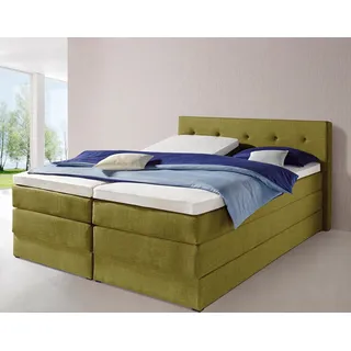 HAPO Boxspringbett mit Bettkasten, grün,