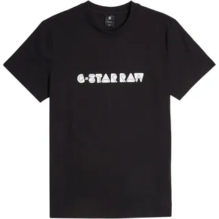 G-STAR T-Shirt »Graphic Script R«, schwarz