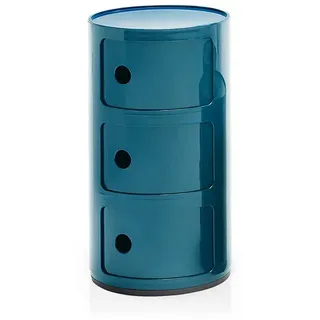 Kartell Container Componibili blau, Designer Anna Castelli Ferrieri, 58.5 cm