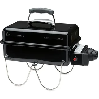 Weber Go-Anywhere Gasgrill, tragbar, 42 x 26 cm, Schwarz 1141056