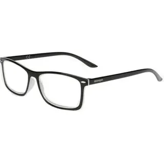 Raffaello, Lesebrille - Nachfüllung eine Stärke - +3.0 - Schwarz/Weiß