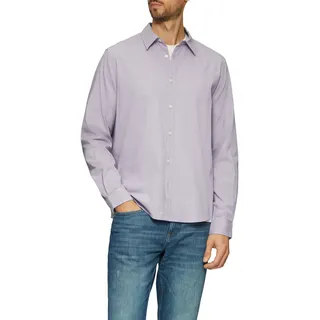 s.Oliver Langarmhemd aus Seersucker, lila