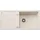 Metra XL 6 S Silgranit Softweiß links Einbauart Drehknopfventil 1000 x 500 mm