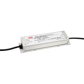 MeanWell Mean Well ELG-150-24A-3Y LED-Trafo, LED-Treiber Konstantspannung, Konstantstrom 150 W 3.2 - 6.25 a - 26.4 V/DC einstellbar, Montage auf entflammbaren