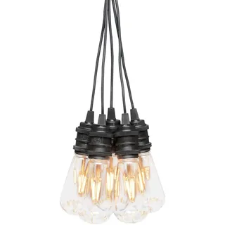 Konstsmide LED-Lichterkette schwarz 10 m bernsteinfarbene Dioden