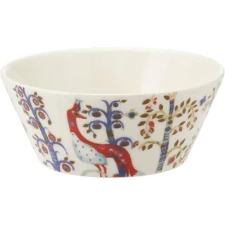 Iittala Taika Schale aus Vitroporzellan in der Farbe Weiß mit Muster 0,3L, Maße: 12,1cm x 12,1cm x 5,1cm, 1012454