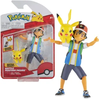 Pokémon Battle Feature Figur Ash & Pikachu 12 cm