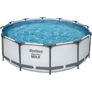 Bestway Stahlrahmen-Pool Set Steel Pro Max Frame Ø 366 cm x 100 cm Rund