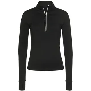 LASCANA ACTIVE, Laufshirt Thermo mit reflektierenden Details, schwarz,