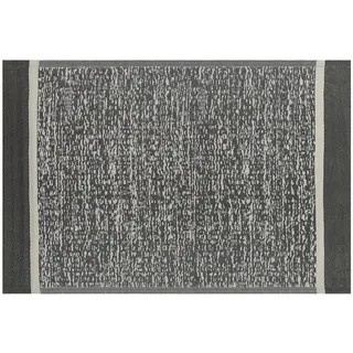 Beliani Teppich Schwarz/Weiß Polypropylene 120 x 180 cm Outdoor Indoor Matte modernes Muster Rechteckig Kurzflor Gartenaccessoires Terrasse Wohnzimmer - Schwarz, Weiß