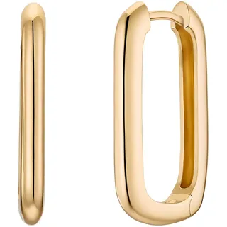 Noelani Creolen 925 Sterling Silber Damen Ohrschmuck, 2,6 cm, Gold, Kommt in Schmuck Geschenk Box, 2031607