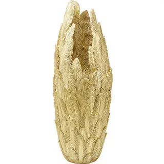 Vase , Goldfarben , Kunststoff , 34x80x34 cm , Dekoration, Vasen