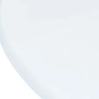 vidaXL Esstisch Weiß 106 cm Massivholz Gummibaum - Weiß