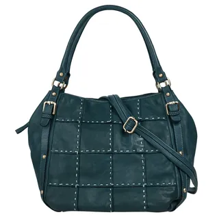 Samantha look Shopper Leder Blue