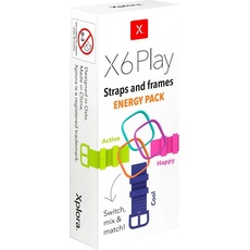 Bild X6 Play Kids Ersatzarmband Hellblau, Pink, Grün