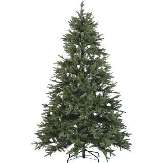 Beliani Beliani, Künstlicher Weihnachtsbaum Grün 210 cm mit LED Beleuchtung Lichterkette Weihnachtsdeko Weihnachten