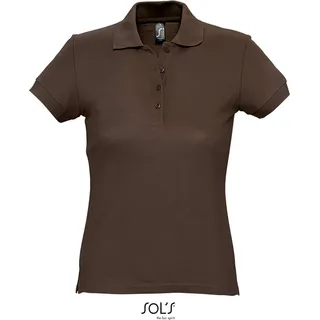 SOLs 11338 | Damen Poloshirt Passion - Farbe: Chocolate - Größe: M - Braun