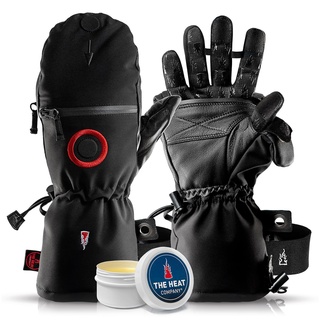 THE HEAT COMPANY - Heat 3 SMART PRO – Die Handschuh Innovation aus den Alpen – Fingerhandschuhe und Fäustling in Einem - No.1 Fotohandschuhe, Outdoor, schwarz, Herren, Damen, XXXL