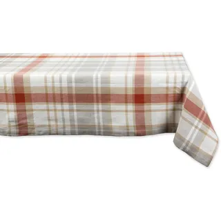 DII Tischdecke, Erntedankfest, Herbst-Kollektion, 132 x 132 cm, gemütliches Picknick-kariert.