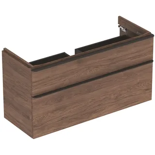 Geberit Smyle Square US für WT, m. 2 Schubladen, 500.355.JR.1, Farbe: Nussbaum - Braun