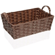 Rectangular Basket Brown Polystyrene (32 x 12 x 35 cm)