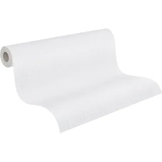 ascreation A.S. Création Vliestapete Uni Textiloptik Hellgrau FSC®