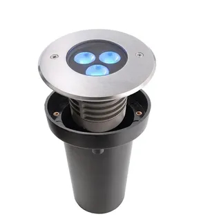 Deko-Light 730276 Bodeneinbauleuchte Bodeneinbauleuchte III RGB , Silber - Silber