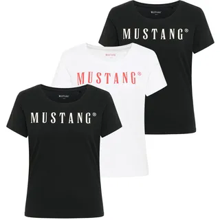 Mustang T-Shirt Style Alma 3P Mehrfarbig L