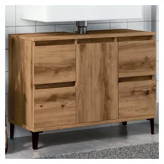 vidaXL Waschbeckenunterschrank Artisan-Eiche 80x33x60 cm Holzwerkstoff