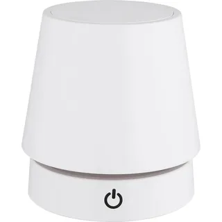 Globo Tischleuchte Carlos Kunststoff Dimmbar 28 cm Weiß Matt