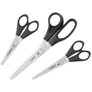 DAHLE Scheren-Set Schwarz/Silber 22 cm