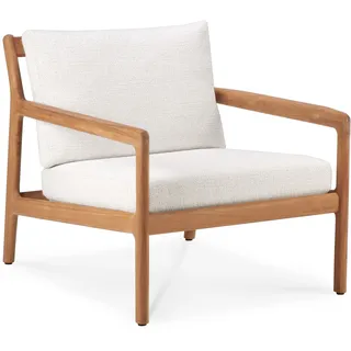 Ethnicraft Jack Outdoor-Loungesessel Teak mit Stoffkissen