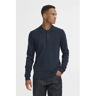 Blend BHDENO Herren Pullover Grobstrickpullover Baumwollmischung regular fit - Dunkelblau