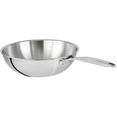 Cristel Castel Pro WOK20CPFSK Wok, 20 cm, Edelstahl