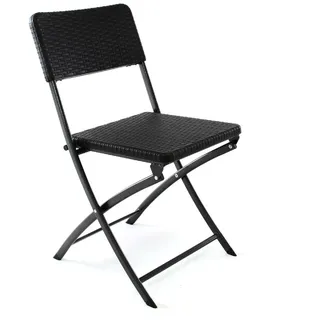 VCM Gartenstuhl Klappstuhl 40 x 80 x 38 cm schwarz