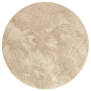 Pergamon Melia Hochflorteppich 120 x 120 cm Beige