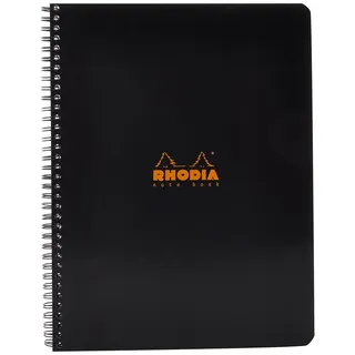 Rhodia Notizbuch A4+ kariert Schwarz