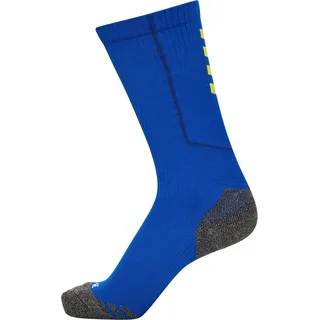 Hummel hmlPRO Lange Trainingssocken Unisex blau blazing gelb Gr 27-30 - Blau