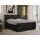 Boxspringbett 200x200 mit und Boxspringbett 200x200 mit und 200x200 Schwarz H4 Schwarz