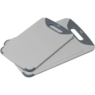 Silit Schneidebrett Set 2-teilig Kunststoff 32 x 20 cm / 38 x 25 cm Grau